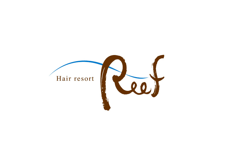 Hair resort Reef  ヘアリゾート　リーフ 様　ロゴデザイン